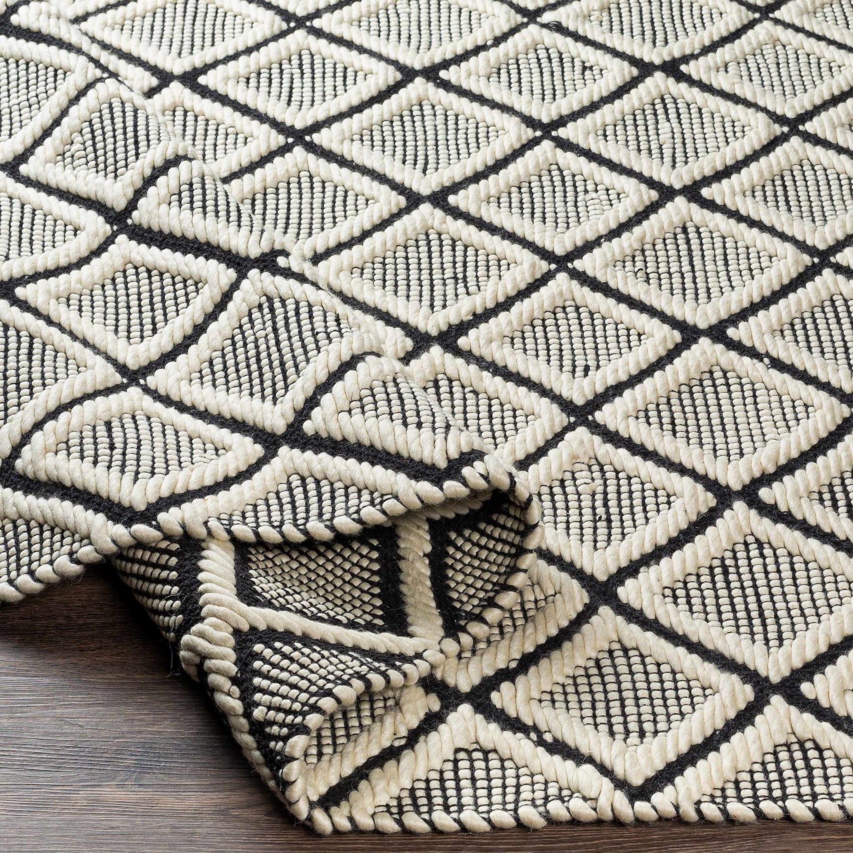 Maria Textured Hand Woven Wool Rug - Clearance - Ornate Home