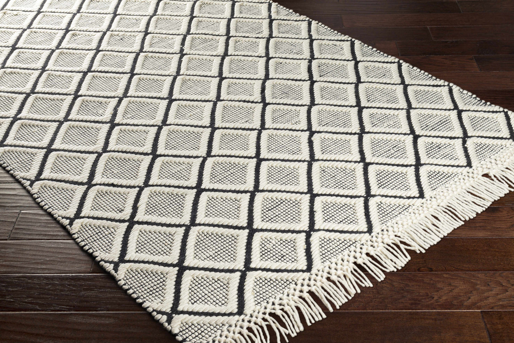 Maria Textured Hand Woven Wool Rug - Clearance - Ornate Home