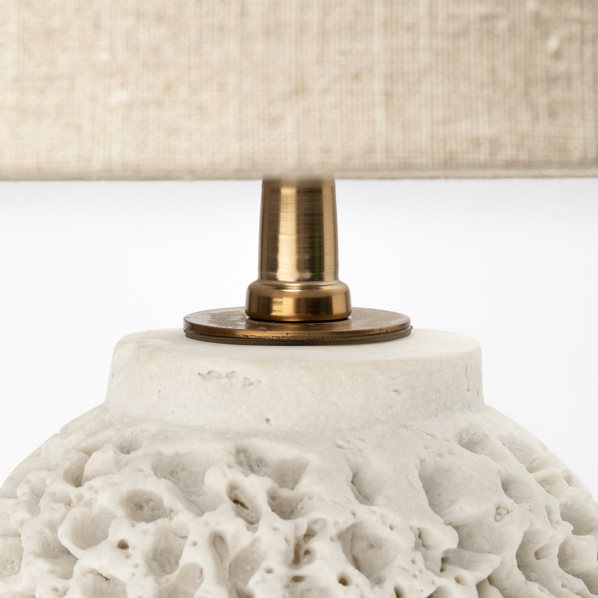 Mariam Cream Coral-Inspired Base Table Lamp - Ornate Home