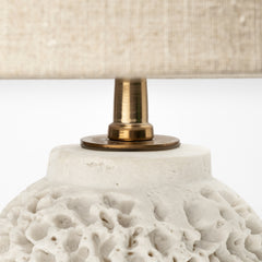 Mariam Cream Coral-Inspired Base Table Lamp
