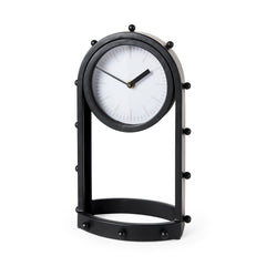 Marian Black Studded Table Clock - Ornate Home