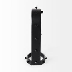 Marian Black Studded Table Clock - Ornate Home