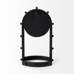 Marian Black Studded Table Clock - Ornate Home