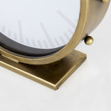 Marian Gold Metal with Studs Round Table Clock - Ornate Home