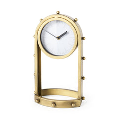 Marian Gold Studded Table Clock - Ornate Home