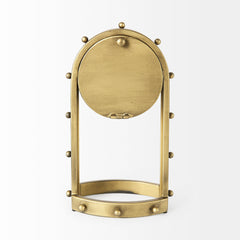 Marian Gold Studded Table Clock - Ornate Home