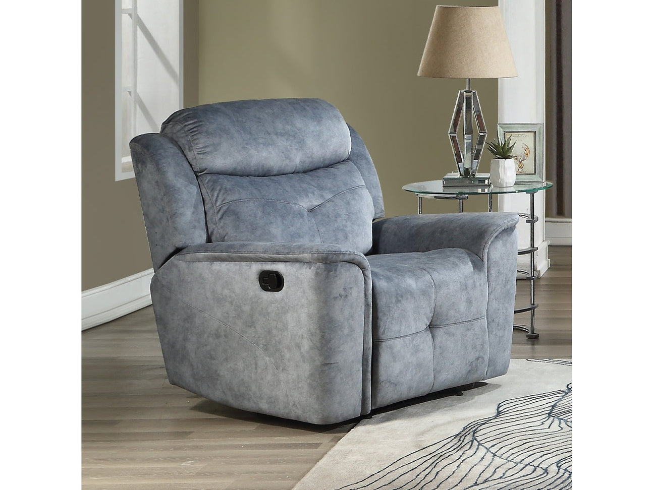 Mariana Recliner in Silver Gray 55032 - Ornate Home