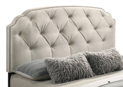 Marianna Cream 4-drawer Upholstered Eastern King Storage Bed - Ornate Home