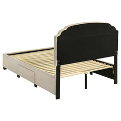 Marianna Cream 4-drawer Upholstered Full Storage Bed - Ornate Home