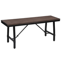 Mariatu Oak & Black Bench - Ornate Home