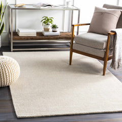 Mariba Ivory Wool Area Rug - Ornate Home