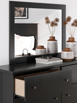 Maribel Black Dresser & Mirror - Ornate Home