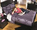 Maribel Black Full Panel Bed, Chest and Nightstand - Ornate Home