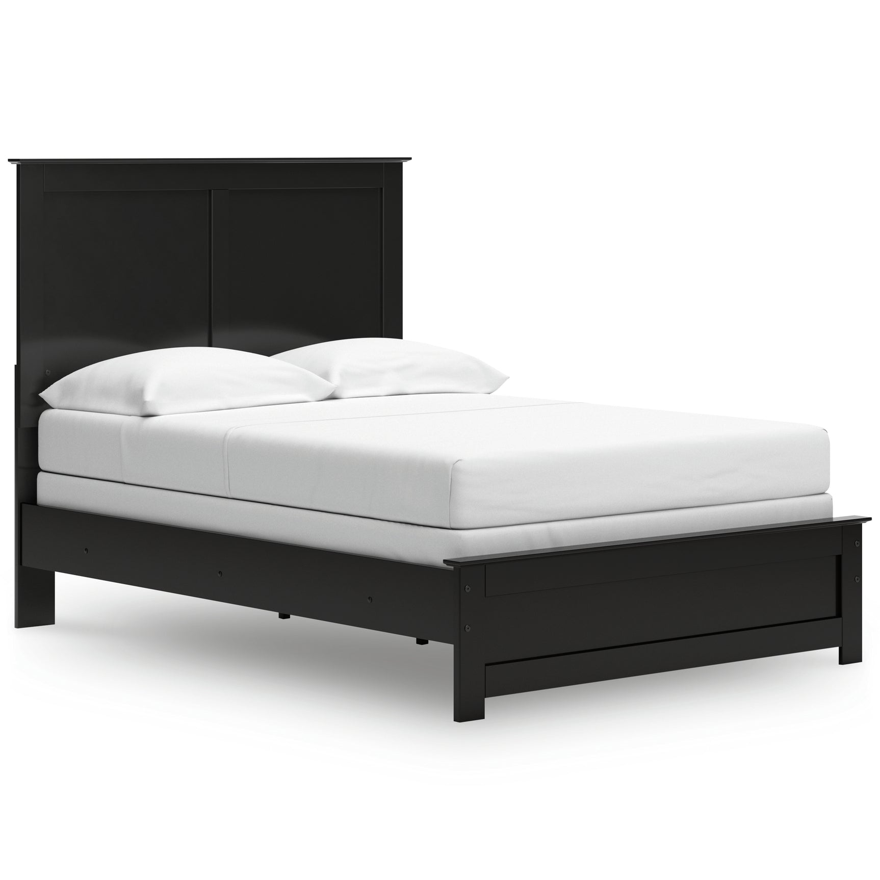 Maribel Black Full Panel Bed, Chest and Nightstand - Ornate Home