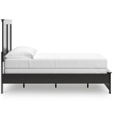 Maribel Black Full Panel Bed, Chest and Nightstand - Ornate Home