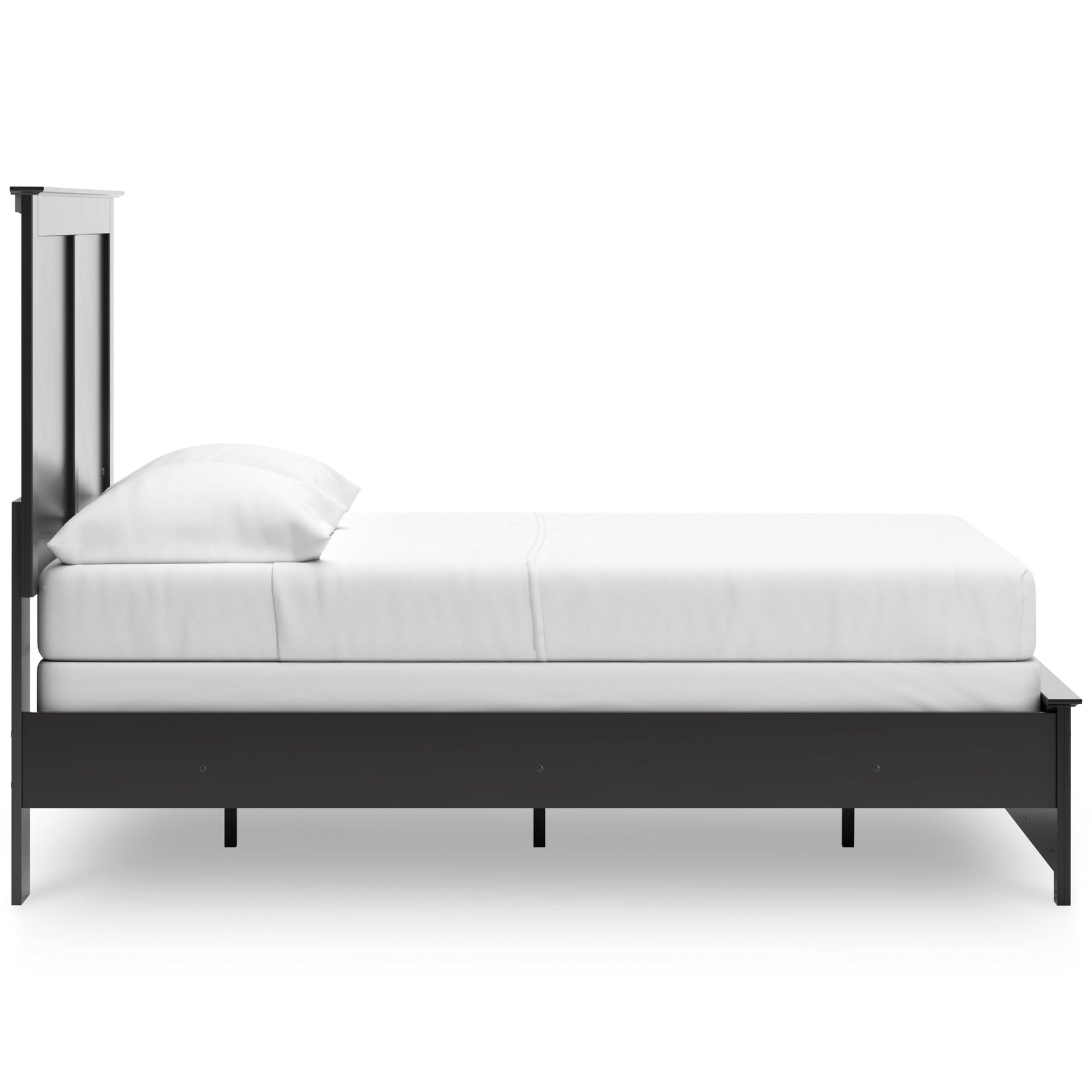 Maribel Black Full Panel Bed, Chest and Nightstand - Ornate Home