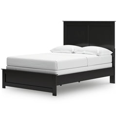Maribel Black Full Panel Bed, Chest and Nightstand - Ornate Home