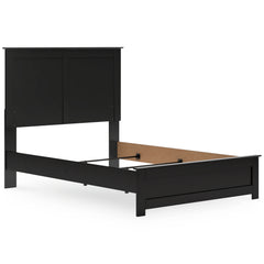Maribel Black Full Panel Bed, Chest and Nightstand - Ornate Home