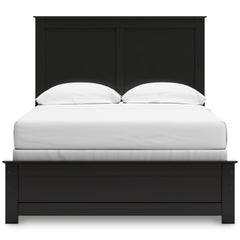 Maribel Black Full Panel Bed, Chest and Nightstand - Ornate Home