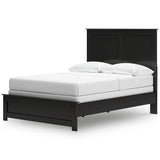 Maribel Black Full Panel Bed, Chest and Nightstand - Ornate Home