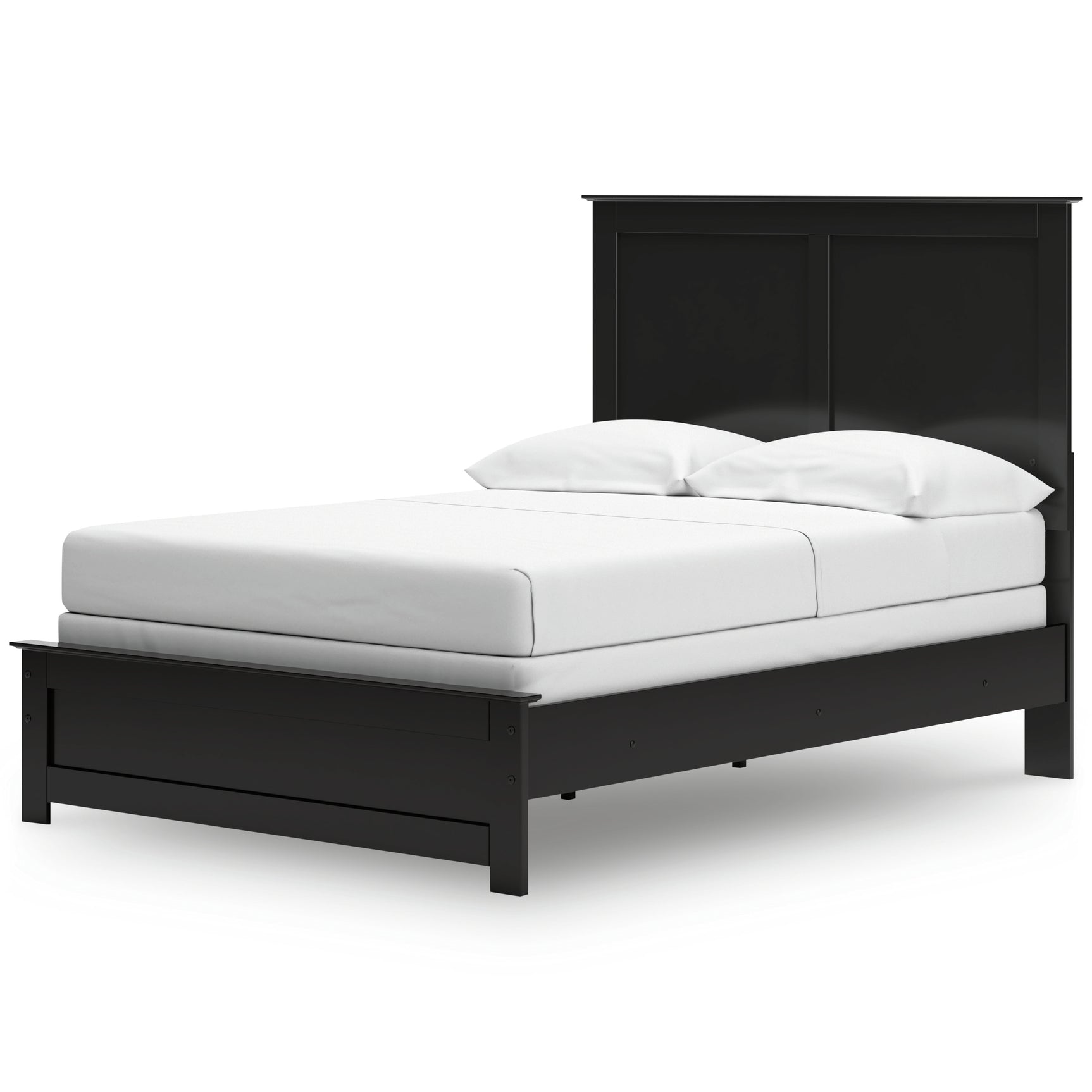 Maribel Black Full Panel Bed, Chest and Nightstand - Ornate Home