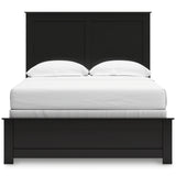 Maribel Black Full Panel Bed, Chest and Nightstand - Ornate Home