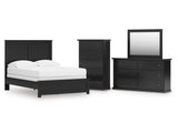 Maribel Black Full Panel Bed, Dresser, Mirror and Chest (Online Special Price) - Ornate Home