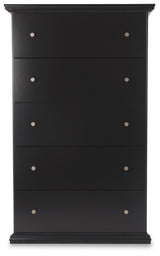 Maribel Black Full Panel Bed, Dresser, Mirror and Chest (Online Special Price) - Ornate Home