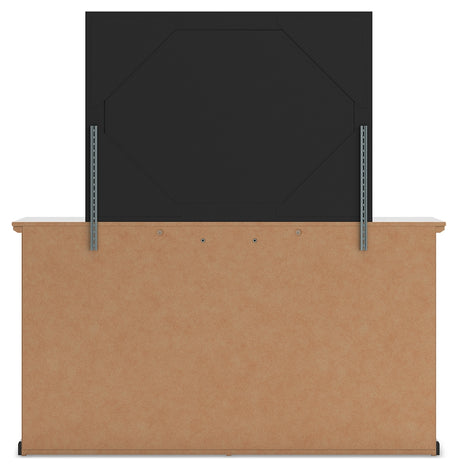 Maribel Black Full Panel Bed, Dresser, Mirror and Chest - Ornate Home