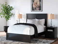 Maribel Black Full Panel Bed, Dresser, Mirror and Chest - Ornate Home
