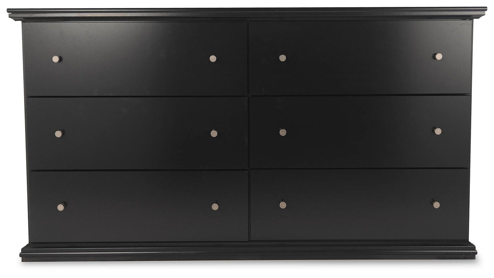 Maribel Black Full Panel Bed, Dresser and Nightstand - Ornate Home