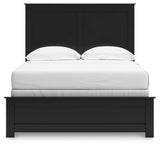 Maribel Black Full Panel Bed, Dresser and Nightstand - Ornate Home