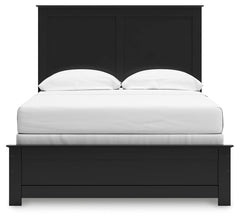 Maribel Black Full Panel Bed, Dresser and Nightstand - Ornate Home