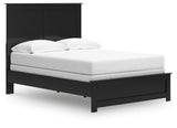 Maribel Black Full Panel Bed, Dresser and Nightstand - Ornate Home