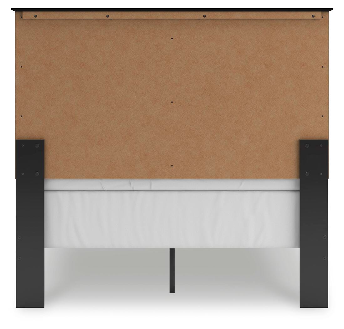 Maribel Black Full Panel Bed, Dresser and Nightstand - Ornate Home