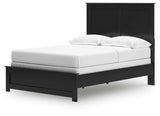 Maribel Black Full Panel Bed, Dresser and Nightstand - Ornate Home