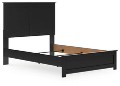 Maribel Black Full Panel Youth Bed - Ornate Home