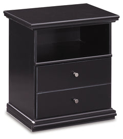 Maribel Black King/Cal King Panel Headboard, Dresser, Mirror and 2 Nightstands - Ornate Home