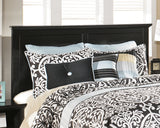 Maribel Black King/Cal King Panel Headboard, Dresser, Mirror and 2 Nightstands - Ornate Home