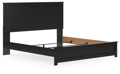 Maribel Black King Panel Bed, Chest and Nightstand - Ornate Home