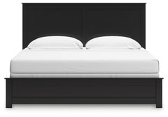 Maribel Black King Panel Bed, Chest and Nightstand - Ornate Home