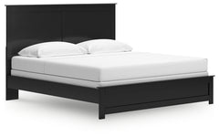 Maribel Black King Panel Bed, Chest and Nightstand - Ornate Home