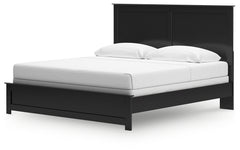 Maribel Black King Panel Bed, Chest and Nightstand - Ornate Home