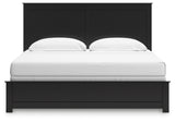 Maribel Black King Panel Bed, Chest and Nightstand - Ornate Home