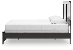 Maribel Black King Panel Bed, Chest and Nightstand - Ornate Home