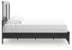 Maribel Black King Panel Bed, Chest and Nightstand - Ornate Home