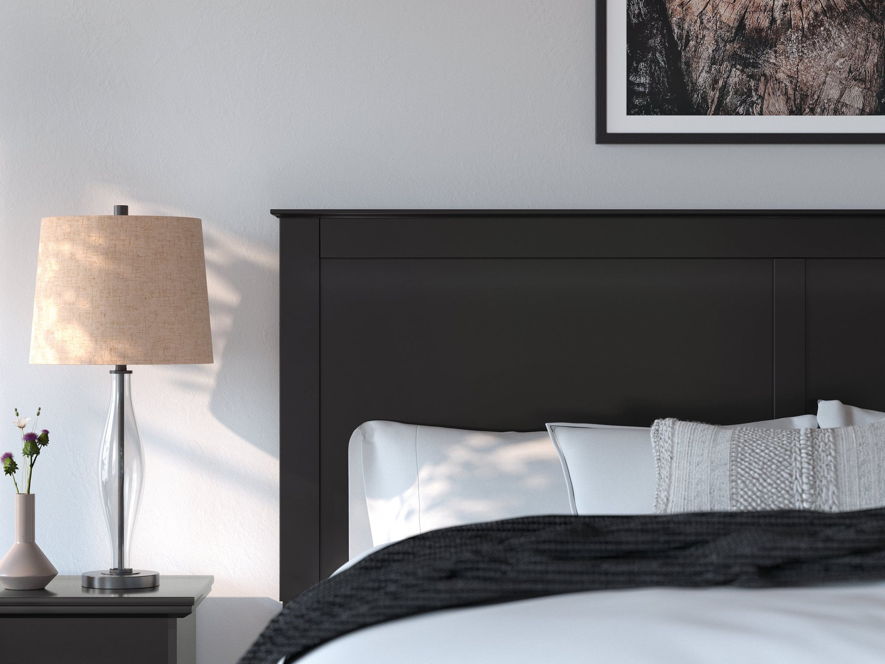 Maribel Black King Panel Bed (Online Special Price) - Ornate Home