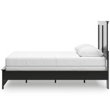 Maribel Black Queen Panel Bed, Chest and Nightstand - Ornate Home