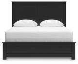 Maribel Black Queen Panel Bed and Dresser - Ornate Home
