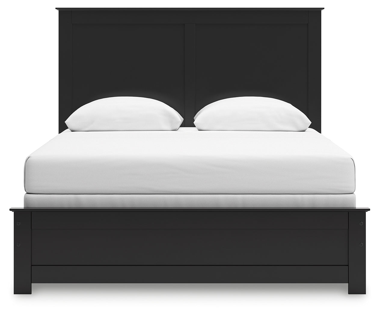 Maribel Black Queen Panel Bed and Dresser - Ornate Home